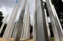 The permanent memorial to the 52 people killed on July 7, 2005