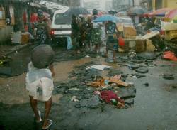 The effect of the heavy Freetown rains - Photo: AWOKO