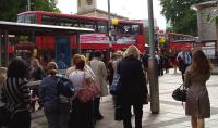 London commuters at Waterloo early this morning - London still moves and breathes despite the atrocities of 2005