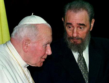 Castro with the Pope