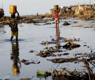 Signs of the times - dirty water combined with a filthy environment allows cholera to spread rapidly....and the government refuses to invest in public health