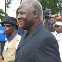 Ernest Bai Koroma with friends of the AFRC