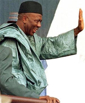 Sierra Leone's former Head of State Ahmad Tejan Kabbah waves goodbye to all worldly matters. RIP.