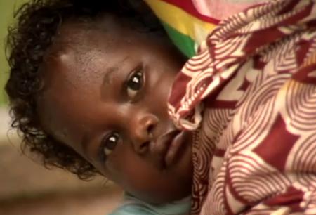 One of the three children of Mariatu. Her health status remains unknown - all because her mother is poor.