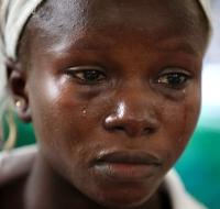 Distraught Ebola Virus Disease survivor Victoria Yilla lost her son.