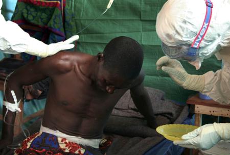 An Ebola Virus Disease victim. The rat and his cabal cared less and fed on the misery of Sierra Leoneans.