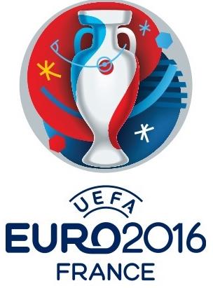 The Euro-2016 logo with the distinctive French theme.
