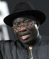 Nigerian President Goodluck Jonathan - we wish him well