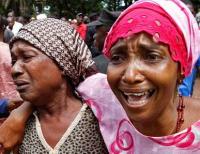 The grief of the women...as bodies are released