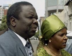 The late Susan and Mr Tsvangirai - Photo: AP