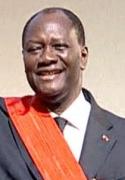 Newly-inaugurated President Ouattara