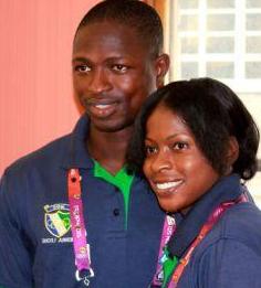 Our 2-person Olympic team Ola and Ibrahim. Well done...well done. Photo: Sierra Express Media