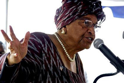 Liberian head of State Mrs Ellen Johnson-Sirleaf. She showed true leadership and commitment to the battle against the scourge.
