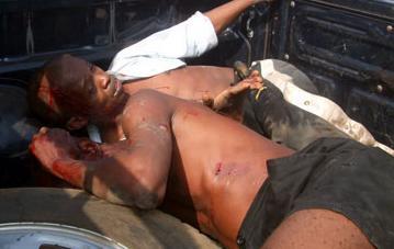 These were the SLPP victims that Leatherboot, President Koroma's buddy ordered that they be locked up in prison. In this condition.