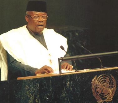 Former Nigerian Foreign Minister Tom Ikimi - he was a target for kidnapping by the junta in Sierra Leone in 1997.
