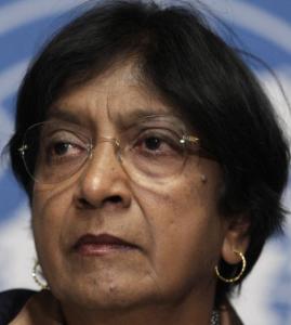 South African Navanethem Pillay is the UN High Commissioner for Human Rights
