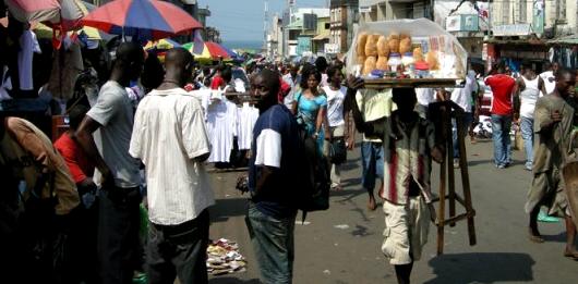 A street scene. People want to be allowed to live in peace - elections or not. So why import weapons of war?