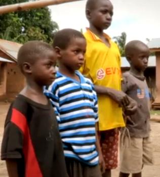 Their four children - the looks on their face shows they still have to come to terms with what had been going on.