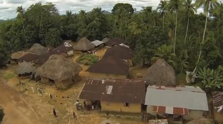 One of the many remote villages to be covered if the Ebola virus is to be defeated.